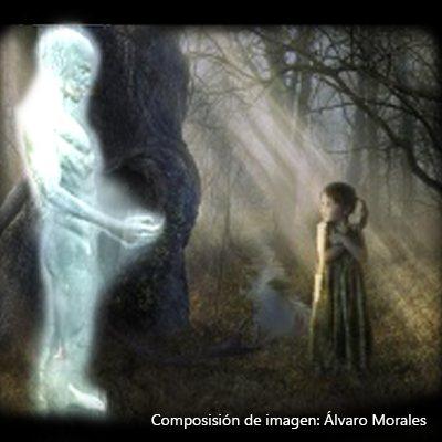 Ser blanco y niña de las peras